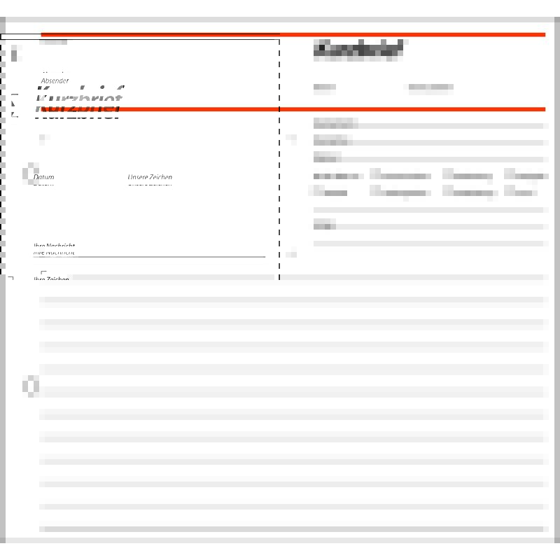 sigel Formularbuch "Kurzbrief", 2/3 A4, 50 Blatt, SD / CFB ...