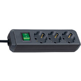 brennenstuhl steckdosenleiste "Eco-Line", 3-fach, schwarz