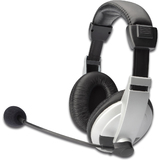 DIGITUS stereo Multimedia Headset, schwarz / silber