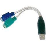 DIGITUS usb 1.1 - 2 x PS/2 Adapterkabel, 180 mm