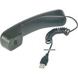 DIGITUS usb Telefonhörer, schwarz, plug & Play