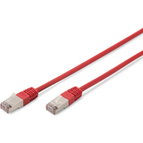 DIGITUS patchkabel Premium, Kat. 5e, SF/UTP, 3,0 m, rot