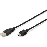 DIGITUS usb 2.0 mini Kabel, usb-a - 5 pol Mini USB-B, 1,8 m