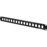 DIGITUS 19" modular Patch panel Leergehuse, 16 Port