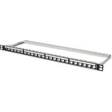 DIGITUS 19" modular Patch panel Kat.6A, 24 Port, schwarz