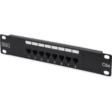 DIGITUS 10" patch Panel Kat.5e, klasse D, 8 x RJ45, 1 HE