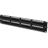 DIGITUS 19" patch Panel Kat.6, klasse E, 48 x RJ45, 1 HE