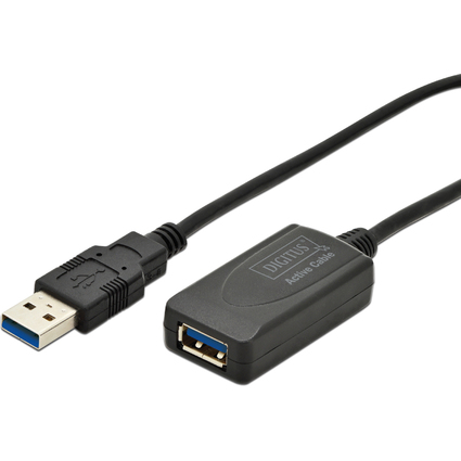 DIGITUS Aktives USB 3.0 Verlngerungskabel, 5,0 m