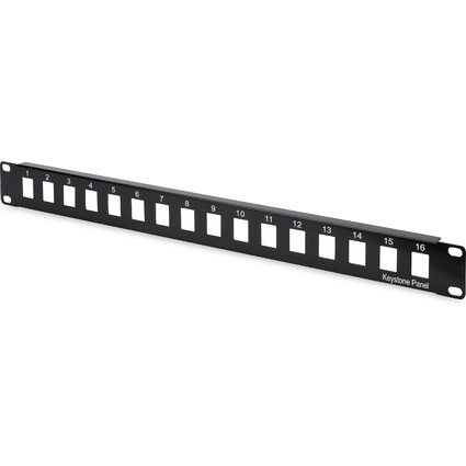 DIGITUS 19" Modular Patch Panel Leergehäuse, 16 Port