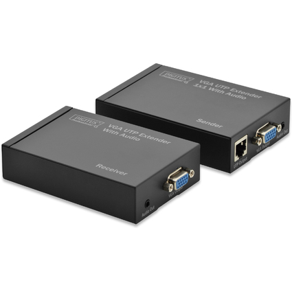 DIGITUS VGA-UTP-Extender-Set ber Kat.5, Reichweite: 300 m