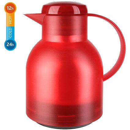 emsa Isolierkanne SAMBA, 1,0 Liter, transluzent-rot