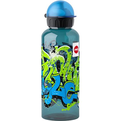 emsa TEENS Trinkflasche, 0,6 Liter, Motiv: Graffiti