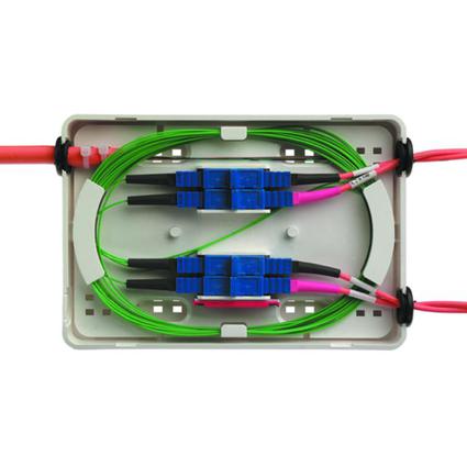 Telegärtner Micro-Spleißbox, 4 x SC Duplex Kupplung