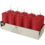 STARPAK Stumpenkerze, Durchmesser: 40 mm, rot