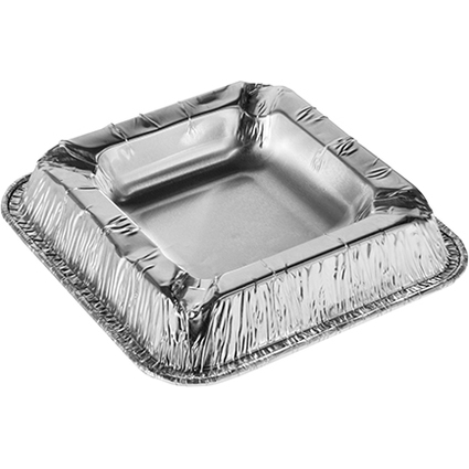 STARPAK Aluminium-Aschenbecher, quadratisch, 10er