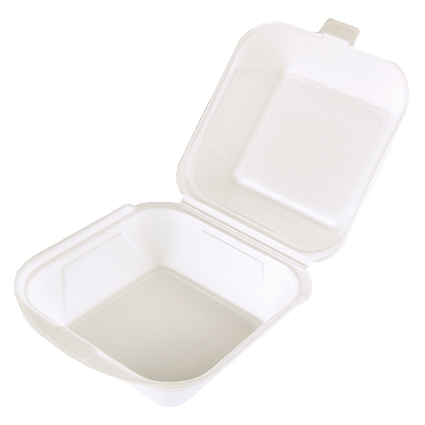 STARPAK Burgerbox eckig, XPS, Mae: 120 x 120 x 75 mm
