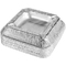STARPAK Aluminium-Aschenbecher, quadratisch, 10er