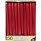 STARPAK Leuchterkerzen, 22 mm, bordeaux, 50er Pack