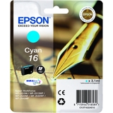 EPSON tinte N.16 fr epson WorkForce 2010/2510, cyan