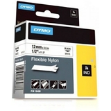 DYMO rhino Nylon-Schriftband schwarz/wei, 12 mm x 3,5 m