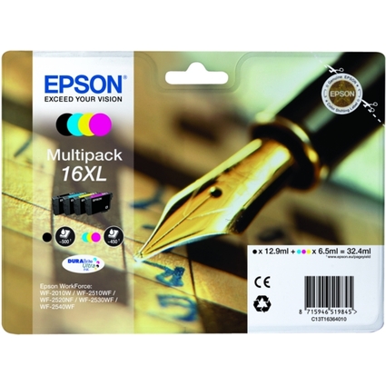 EPSON Tinte 16XL für EPSON WorkForce 2010/2510, Multipack XL