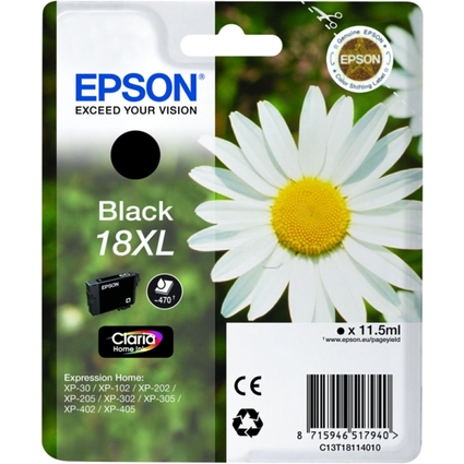 EPSON Tinte fr EPSON Expression XP-30/XP102, schwarz, XL