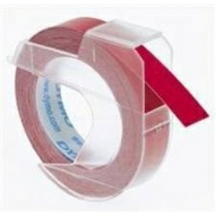 DYMO Prägeband 3D, 9 mm x 3 m, rot, glänzend