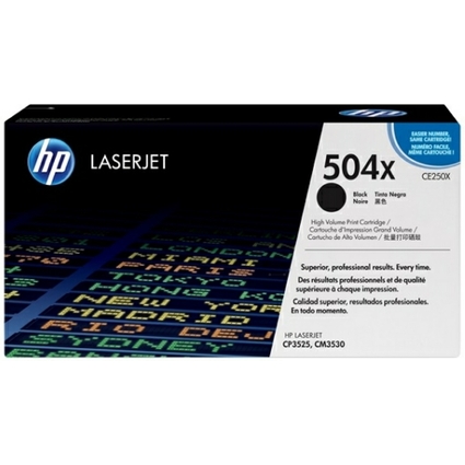 hp Toner hp 504X fr hp Color LaserJet CP3520n, schwarz