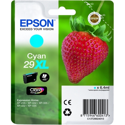 EPSON Tinte 29XL fr EPSON Expression Home XP-235, cyan