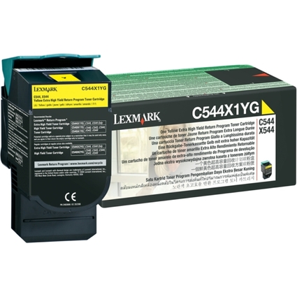 LEXMARK Rckgabe-Toner fr LEXMARK C544/X544, gelb