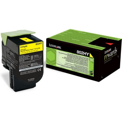 LEXMARK Rckgabe-Toner fr LEXMARK CX410, gelb, HC