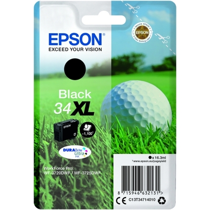 EPSON Tinte fr EPSON WorkForce 3720/3725, schwarz, XL