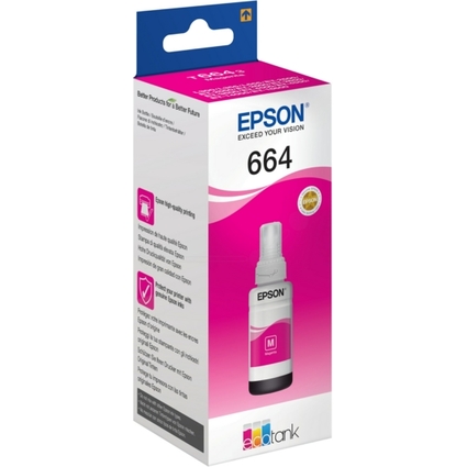 EPSON Tinte T6643 fr EPSON EcoTank, bottle ink, magenta