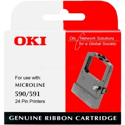OKI Farbband für OKI ML 590/591, Nylon, schwarz