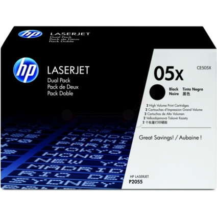 hp Toner für hp LaserJet P2055, schwarz HC, Doppelpack