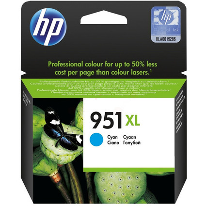 hp Tinte hp 951XL fr hp OfficeJet Pro 8100, cyan