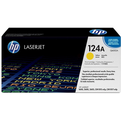 hp Toner hp 124A fr hp Color LaserJet 2600, gelb