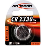 ANSMANN lithium Knopfzelle CR2330, 3,0 Volt, 1er Blister