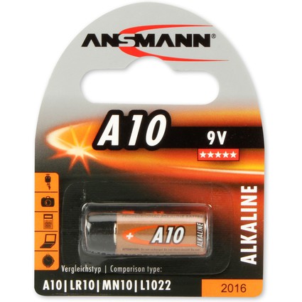 ANSMANN Alkaline Batterie A10, 9 Volt, 1er Blister