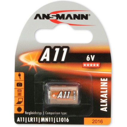 ANSMANN Alkaline Batterie A11, 6 Volt, 1er Blister