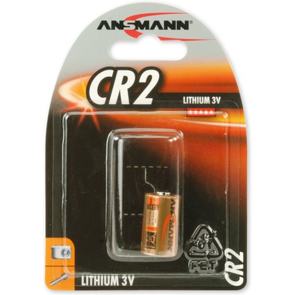 ANSMANN Lithium-Foto-Batterie "CR2", 3 Volt, 1er-Blister