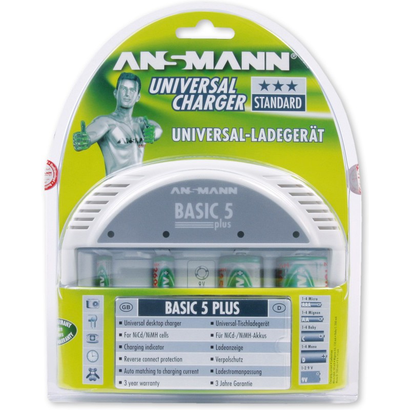 ANSMANN Standard Ladegerät BASIC 5 plus 5207303 bei www Ansmann Basic 5 Plus Ladegerät