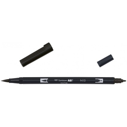 Tombow Doppelfasermaler "ABT DUAL BRUSH PEN", black