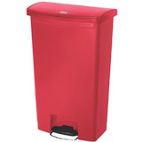 Rubbermaid tret-abfalleimer Slim Jim, 68 Liter, rot