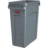 Rubbermaid Abfallbehlter slim Jim mit Lftungskanlen,grau