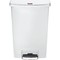 Rubbermaid Tret-Abfalleimer Slim Jim, 90 Liter, wei