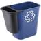 Rubbermaid Papierkorb, 26,6 Liter, rechteckig, PE, blau