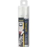 Securit kreidemarker WATERPROOF MEDIUM, 2er Blister, wei