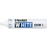Pentel Weißer permanent-marker X100WL, Keilspitze, weiß
