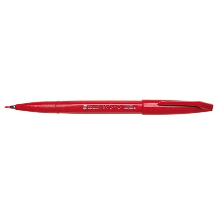 PentelArts Faserschreiber Brush Sign Pen, rot